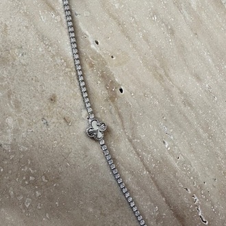 Xuping silver 1 mm bileklik