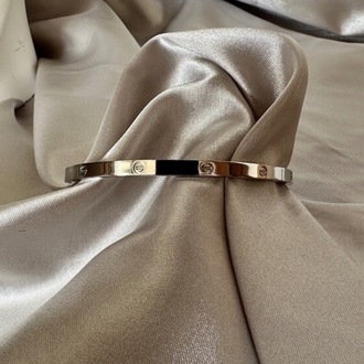 Crtier marka çelik silver 4 mm mini kelepçe