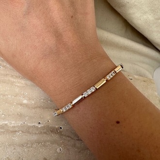 Xuping rose gold 3 mm bileklik