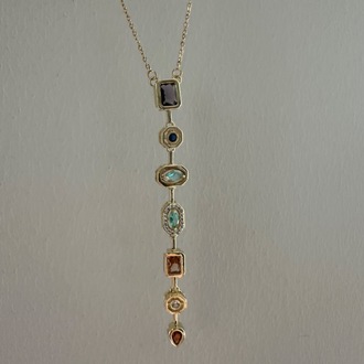 Çelik Gold Element Y Kolye