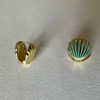 Vip gold turkuaz küpe