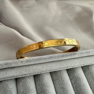 Çelik gold yıldız desen 6 mm kelepçe