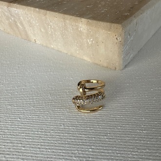Vip Gold Kıkırdak Earcuff ( Tekli )