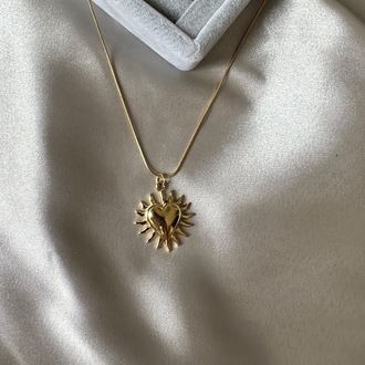 Çelik gold kolye