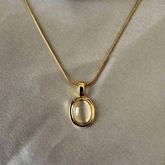Çelik gold kolye
