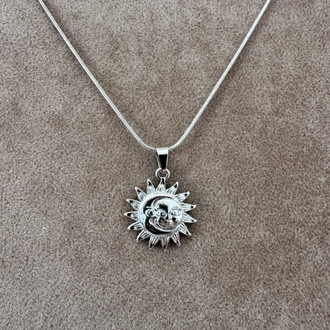 Çelik silver kolye