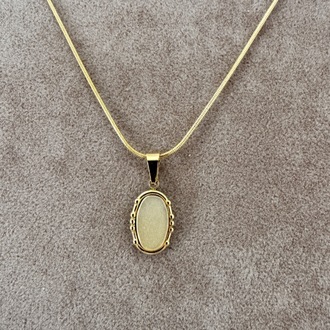 Çelik gold kolye