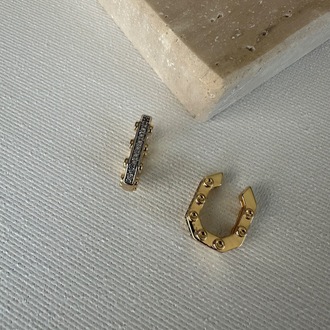 Vip Gold Kıkırdak Earcuff ( Tekli ) 