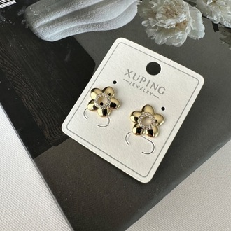 Xuping 14 k renginde çiçek küpe