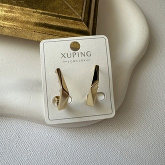 Xuping 14 k geometrik desen halka küpe 21 mm