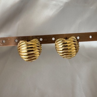 Çelik gold küpe
