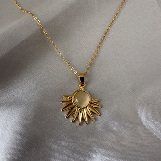 Çelik gold kolye