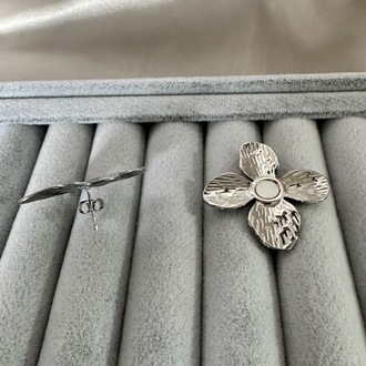 Çelik silver küpe