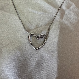 Çelik silver kolye