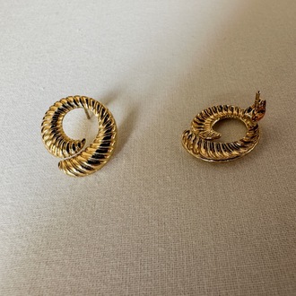 Çelik gold küpe