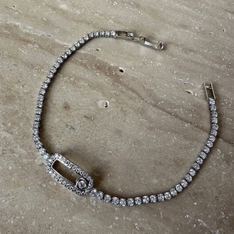 Xuping silver 2 mm bileklik