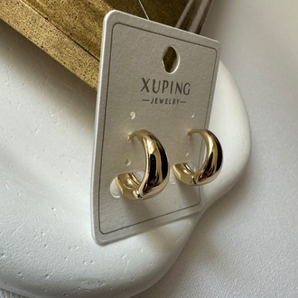 Xuping 14 k mini halka küpe 15 mm