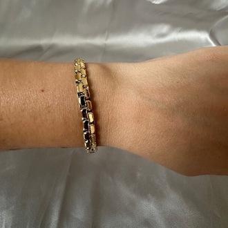 Çelik gold 6 mm bileklik