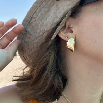 Vip shell 2 cm küpe 