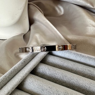 Crtier marka çelik silver taşlı 6 mm kelepçe