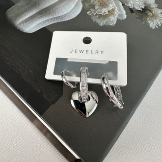Ysx Vip silver renkte 3 lü küpe seti