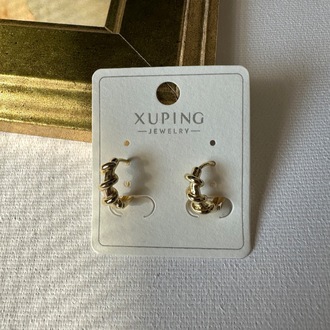 Xuping 14 k mini halka küpe 12 mm