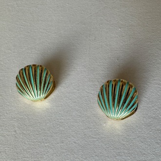 Vip gold turkuaz küpe