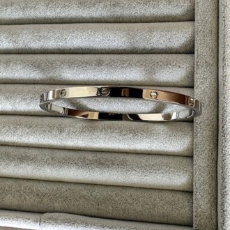 Crtier marka çelik silver 4 mm mini kelepçe