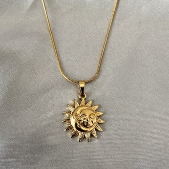 Çelik gold kolye