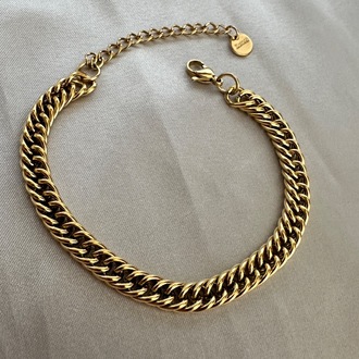 Çelik gold 7 mm bileklik