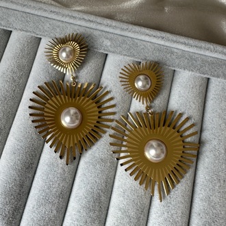 Çelik gold küpe