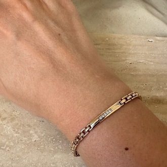 Xuping rose gold 4 mm bileklik