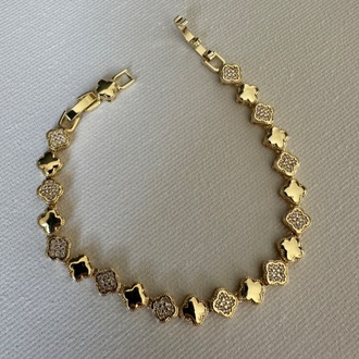Xuping 14 k Yonca Bileklik