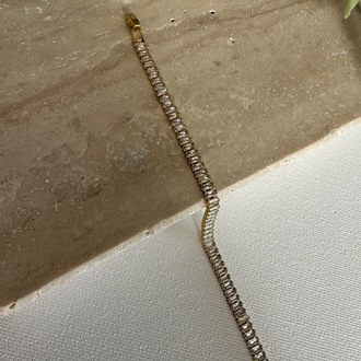 Su Yolu Gold 4 mm Bileklik