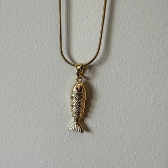 Çelik gold kolye