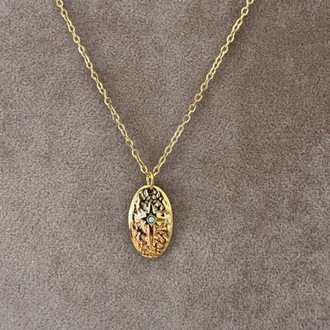 Çelik gold kolye