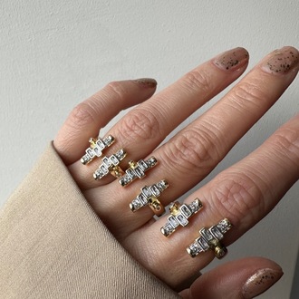 Vip 14 k gold Taşlı Ayarlanabilir Yüzük (tekli)
