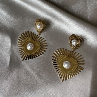 Çelik gold küpe