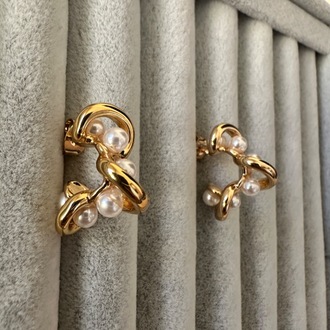 Çelik gold küpe