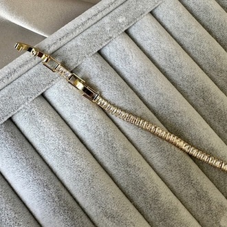 Su yolu gold 3 mm xuping bileklik