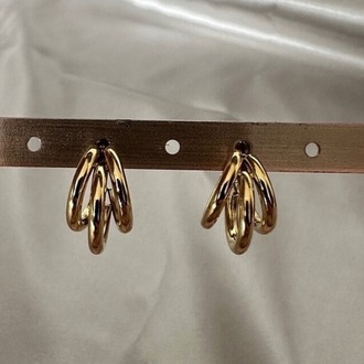 Çelik gold küpe