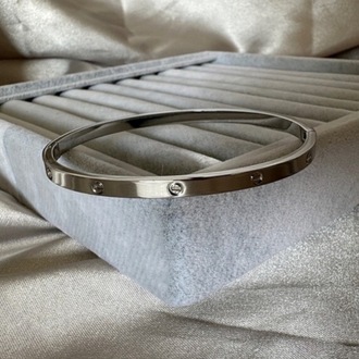 Crtier marka çelik silver 4 mm mini kelepçe
