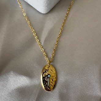 Çelik gold kolye