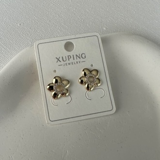 Xuping 14 k renginde çiçek küpe