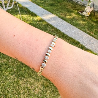 Xuping 14 k gold renginde bileklik