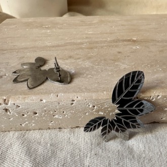 Çelik silver küpe