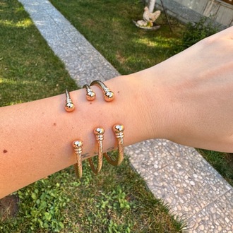 Vip rose gold ayarlanabilir bileklik