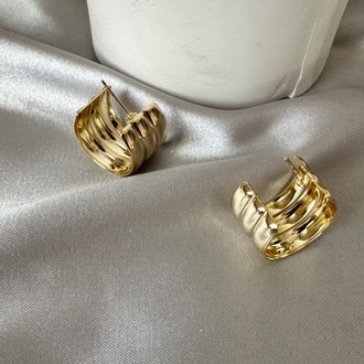 Çelik gold küpe