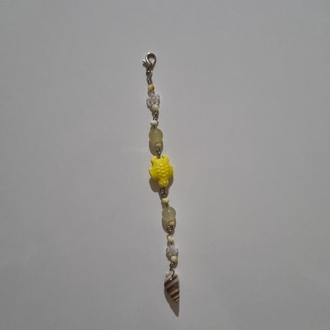 Doğal Taşlı Kaplumbağa Detaylı Çanta Süsü
