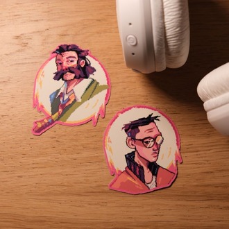 Disco Elysium 2'li Sticker